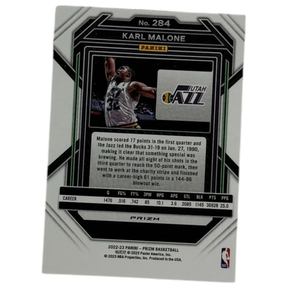 2022-23 Panini Prizm Karl Malone Red Cracked‎ Ice 284